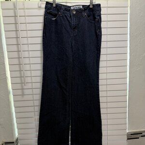 Vintage Faded Glory Women's stretch flare denim jeans; Size 4 average